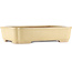 Pot à bonsaï rectangulaire beige de Reiho - 410 x 310 x 90 mm