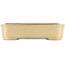 Maceta rectangular beige para bonsái de Reiho - 410 x 310 x 90 mm