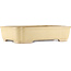 Rechthoekige beige bonsai pot van Reiho - 410 x 310 x 90 mm