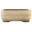 Pot à bonsaï rectangulaire blanc de Yamaaki - 380 x 310 x 110 mm