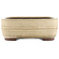 Pot à bonsaï rectangulaire blanc de Yamaaki - 380 x 310 x 110 mm