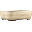 Pot à bonsaï rectangulaire blanc de Yamaaki - 380 x 310 x 110 mm