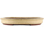 Oval beige  bonsai pot by Yamaaki - 480 x 350 x 50 mm