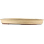 Oval beige  bonsai pot by Yamaaki - 480 x 350 x 50 mm