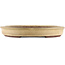 Oval beige  bonsai pot by Yamaaki - 480 x 350 x 50 mm