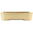 Maceta rectangular beige para bonsái de Reiho - 470 x 350 x 110 mm