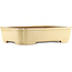 Maceta rectangular beige para bonsái de Reiho - 470 x 350 x 110 mm