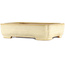 Maceta rectangular beige para bonsái de Yamafusa - 365 x 285 x 90 mm