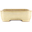 Maceta rectangular beige para bonsái de Yamafusa - 365 x 285 x 90 mm