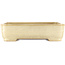 Maceta rectangular beige para bonsái de Yamafusa - 365 x 285 x 90 mm