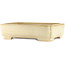 Maceta rectangular beige para bonsái de Yamafusa - 365 x 285 x 90 mm