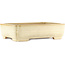 Maceta rectangular beige para bonsái de Yamafusa - 365 x 285 x 90 mm