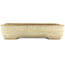Maceta rectangular para bonsái de color blanco roto de Yamafusa - 410 x 310 x 90 mm