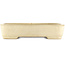 Pot à bonsaï rectangulaire beige de Yamafusa - 470 x 345 x 100 mm