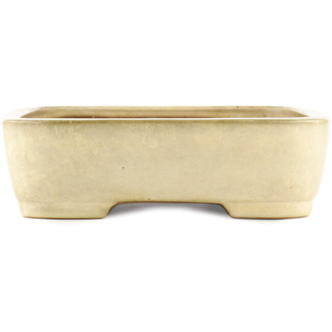 Rechthoekige beige bonsai pot van Yamafusa - 470 x 345 x 100 mm