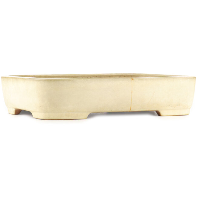 Rechthoekige beige bonsai pot van Yamafusa - 470 x 345 x 100 mm