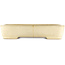 Rectangular beige  bonsai pot by Yamafusa - 470 x 345 x 100 mm