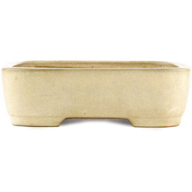 Rechthoekige beige bonsai pot van Yamafusa - 470 x 345 x 100 mm