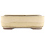 Maceta rectangular beige para bonsái de Yamaaki - 405 x 310 x 115 mm