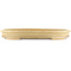 Oval beige  bonsai pot by Reiho - 525 x 370 x 60 mm