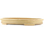 Oval beige  bonsai pot by Reiho - 525 x 370 x 60 mm