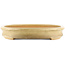 Oval beige  bonsai pot by Reiho - 525 x 370 x 60 mm