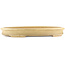 Ovale beige bonsai pot van Reiho - 525 x 370 x 60 mm