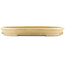 Oval beige  bonsai pot by Reiho - 525 x 370 x 60 mm