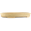 Oval beige  bonsai pot by Reiho - 525 x 370 x 60 mm