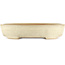 Ovale gebroken witte bonsai pot van Yamafusa - 405 x 310 x 80 mm