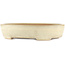 Pot à bonsaï ovale blanc cassé de Yamafusa - 405 x 310 x 80 mm
