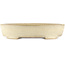 Ovale gebroken witte bonsai pot van Yamafusa - 405 x 310 x 80 mm