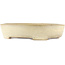 Maceta ovalada para bonsái de color blanco roto de Yamafusa - 405 x 310 x 80 mm