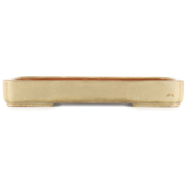 Vaso bonsai rettangolare beige di Reiho - 465 x 330 x 60 mm