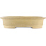 Oval beige  bonsai pot by Kakuzan - 465 x 370 x 100 mm