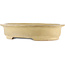 Oval beige  bonsai pot by Kakuzan - 465 x 370 x 100 mm