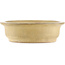 Oval beige  bonsai pot by Kakuzan - 465 x 370 x 100 mm