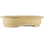 Oval beige  bonsai pot by Kakuzan - 465 x 370 x 100 mm