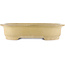 Oval beige  bonsai pot by Kakuzan - 465 x 370 x 100 mm