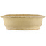 Oval beige  bonsai pot by Kakuzan - 465 x 370 x 100 mm