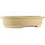 Oval beige  bonsai pot by Kakuzan - 465 x 370 x 100 mm