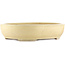 Oval beige  bonsai pot by Shuhou - 500 x 410 x 110 mm