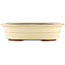 Pot à bonsaï ovale blanc de Yamaaki - 410 x 320 x 100 mm