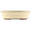 Maceta ovalada para bonsái de color blanco de Yamaaki - 410 x 320 x 100 mm
