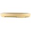Pot à bonsaï ovale beige de Reiho - 530 x 370 x 55 mm