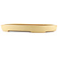 Vaso bonsai ovale beige di Reiho - 530 x 370 x 55 mm