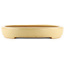 Oval beige  bonsai pot by Reiho - 530 x 370 x 55 mm