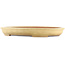 Oval beige  bonsai pot by Reiho - 460 x 330 x 50 mm