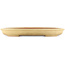 Oval beige  bonsai pot by Reiho - 460 x 330 x 50 mm