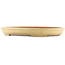 Oval beige  bonsai pot by Reiho - 460 x 330 x 50 mm